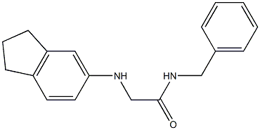 N-benzyl-2-(2,3-dihydro-1H-inden-5-ylamino)acetamide Struktur