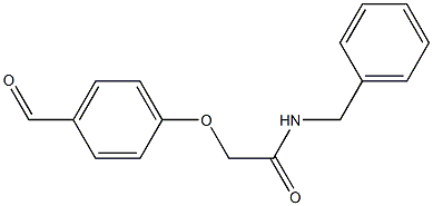 N-benzyl-2-(4-formylphenoxy)acetamide Struktur