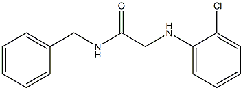 N-benzyl-2-[(2-chlorophenyl)amino]acetamide Struktur