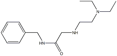 N-benzyl-2-{[2-(diethylamino)ethyl]amino}acetamide Struktur