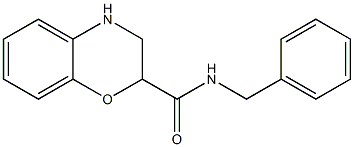 N-benzyl-3,4-dihydro-2H-1,4-benzoxazine-2-carboxamide Struktur