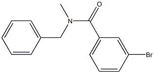 N-benzyl-3-bromo-N-methylbenzamide Struktur