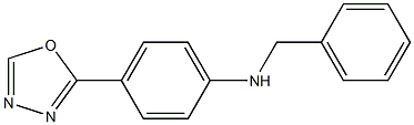 N-benzyl-4-(1,3,4-oxadiazol-2-yl)aniline Struktur