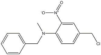 N-benzyl-4-(chloromethyl)-N-methyl-2-nitroaniline Struktur