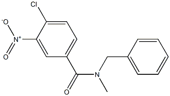 N-benzyl-4-chloro-N-methyl-3-nitrobenzamide Struktur