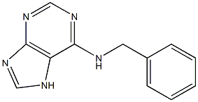 N-benzyl-7H-purin-6-amine Struktur