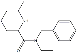 N-benzyl-N-ethyl-6-methylpiperidine-2-carboxamide Struktur