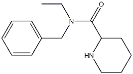 N-benzyl-N-ethylpiperidine-2-carboxamide Struktur