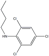 N-butyl-2,4,6-trichloroaniline Struktur