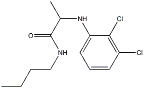 N-butyl-2-[(2,3-dichlorophenyl)amino]propanamide Struktur