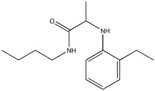 N-butyl-2-[(2-ethylphenyl)amino]propanamide Struktur