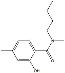 N-butyl-2-hydroxy-N,4-dimethylbenzamide Struktur