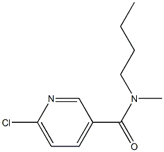 N-butyl-6-chloro-N-methylpyridine-3-carboxamide Struktur