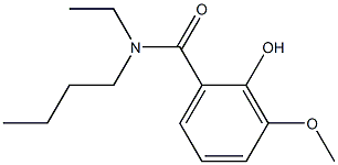 N-butyl-N-ethyl-2-hydroxy-3-methoxybenzamide Struktur