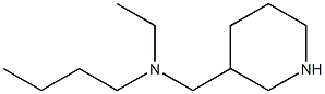 N-butyl-N-ethyl-N-(piperidin-3-ylmethyl)amine Struktur