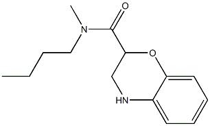 N-butyl-N-methyl-3,4-dihydro-2H-1,4-benzoxazine-2-carboxamide Struktur