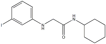 N-cyclohexyl-2-[(3-iodophenyl)amino]acetamide Struktur