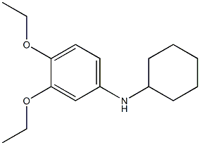 N-cyclohexyl-3,4-diethoxyaniline Struktur