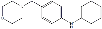 N-cyclohexyl-4-(morpholin-4-ylmethyl)aniline Struktur