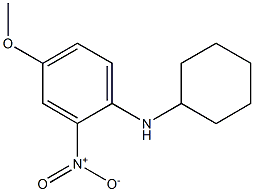 N-cyclohexyl-4-methoxy-2-nitroaniline Struktur