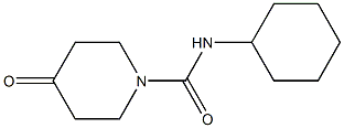 N-cyclohexyl-4-oxopiperidine-1-carboxamide Struktur