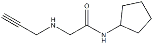 N-cyclopentyl-2-(prop-2-yn-1-ylamino)acetamide Struktur