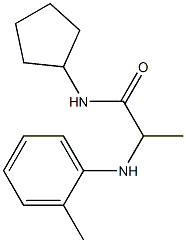 N-cyclopentyl-2-[(2-methylphenyl)amino]propanamide Struktur