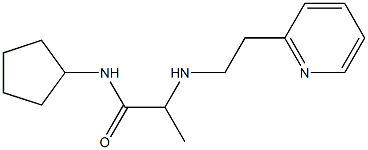 N-cyclopentyl-2-{[2-(pyridin-2-yl)ethyl]amino}propanamide Struktur