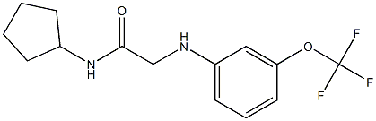 N-cyclopentyl-2-{[3-(trifluoromethoxy)phenyl]amino}acetamide Struktur