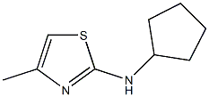 N-cyclopentyl-4-methyl-1,3-thiazol-2-amine Struktur