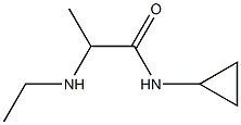 N-cyclopropyl-2-(ethylamino)propanamide Struktur