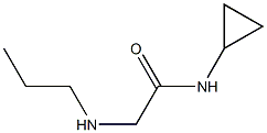 N-cyclopropyl-2-(propylamino)acetamide Struktur