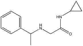 N-cyclopropyl-2-[(1-phenylethyl)amino]acetamide Struktur