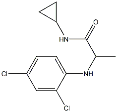 N-cyclopropyl-2-[(2,4-dichlorophenyl)amino]propanamide Struktur