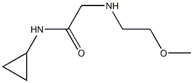 N-cyclopropyl-2-[(2-methoxyethyl)amino]acetamide Struktur