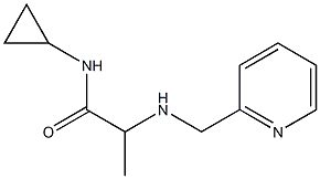 N-cyclopropyl-2-[(pyridin-2-ylmethyl)amino]propanamide Struktur