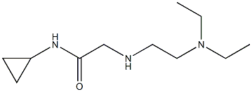 N-cyclopropyl-2-{[2-(diethylamino)ethyl]amino}acetamide Struktur