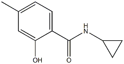 N-cyclopropyl-2-hydroxy-4-methylbenzamide Struktur