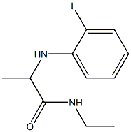 N-ethyl-2-[(2-iodophenyl)amino]propanamide Struktur