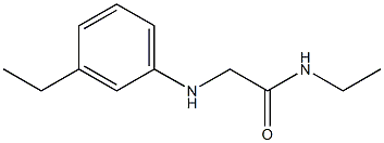 N-ethyl-2-[(3-ethylphenyl)amino]acetamide Struktur