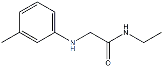 N-ethyl-2-[(3-methylphenyl)amino]acetamide Struktur