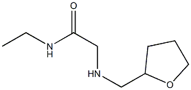 N-ethyl-2-[(oxolan-2-ylmethyl)amino]acetamide Struktur