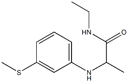 N-ethyl-2-{[3-(methylsulfanyl)phenyl]amino}propanamide Struktur