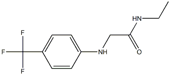 N-ethyl-2-{[4-(trifluoromethyl)phenyl]amino}acetamide Struktur