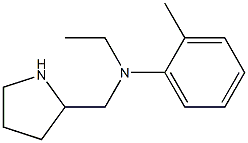 N-ethyl-2-methyl-N-(pyrrolidin-2-ylmethyl)aniline Struktur