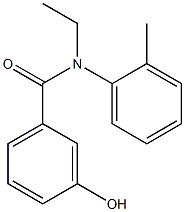 N-ethyl-3-hydroxy-N-(2-methylphenyl)benzamide Struktur