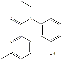 N-ethyl-N-(5-hydroxy-2-methylphenyl)-6-methylpyridine-2-carboxamide Struktur