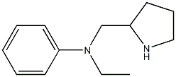 N-ethyl-N-(pyrrolidin-2-ylmethyl)aniline Struktur