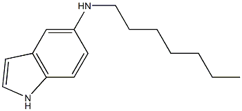 N-heptyl-1H-indol-5-amine Struktur