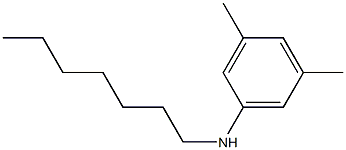 N-heptyl-3,5-dimethylaniline Struktur